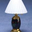 Image of Dollhouse Miniature Modern Table Lamp, Floral Fantasy MH828