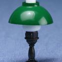 Image of Dollhouse Miniature Karo Table Lamp, Green Shade MH855