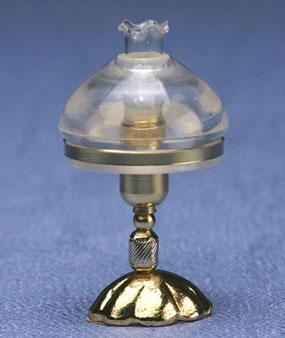 Image of Dollhouse Miniature Victorian Reading Lamp, Clear Shade MH864