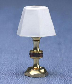 Image of Dollhouse Miniature Gold Table Lamp MH959