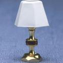 Image of Dollhouse Miniature Gold Table Lamp MH959