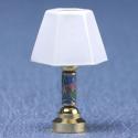 Image of Dollhouse Miniature Gold Table Lamp MH960