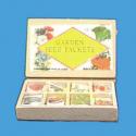 Image of Dollhouse Miniature Garden Seed Packets In Tray