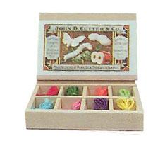 Image of Dollhouse Miniature Yarn In Tray