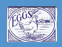 Image of Dollhouse Miniature Egg Sign