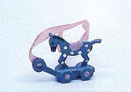 Image of Dollhouse Miniature Horse Pull Toy