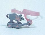 Image of Dollhouse Miniature Pig Pull Toy