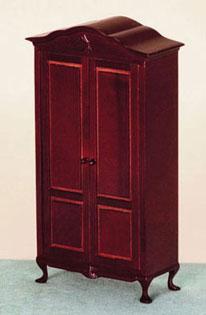 Image of Dollhouse Miniature Mahogany Victorian Closet
