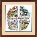 Image of A Season For Everything Stamped Cross Stitch Kit
