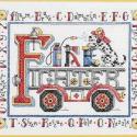 Image of ABC's of Firefighters Counted Cross Stitch Kit