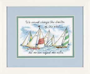 Image of Adjusting Our Sails Counted Cross Stitch Kit