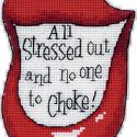 Image of All Stressed Out Counted Cross Stitch Kit 72998