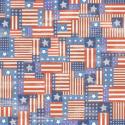 Image of American Flag Collage Scrapbook Paper