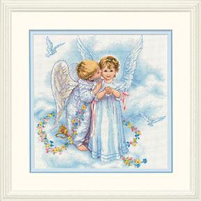 Image of Angel Kisses Counted Cross Stitch Kit