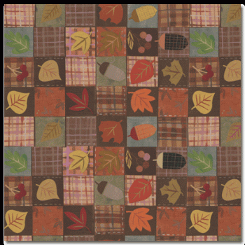 Image of Autumn Quilt Scrapbook Paper