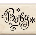 Image of Baby Wood Mounted Rubber Stamp 97783