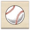 Image of Baseball Wood Mounted Rubber Stamp 96510