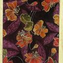 Image of Batik Island Floral Wood Mounted Rubber Stamp