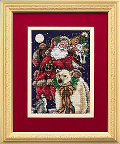 Image of Beloved Santa Gold Collection Cross Stitch Kit