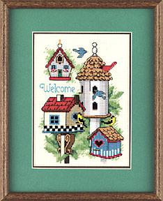 Image of Bird House Welcome Cross Stitch Kit 6682