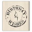Image of Birthday Postmark Wood Mounted Rubber Stamp