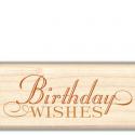 Image of Birthday Wishes Wood Mounted Rubber Stamp 97988