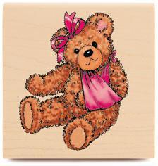 Image of Boo Boo Bear I1001 Wood Mounted Rubber Stamp