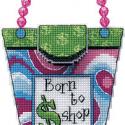 Image of Born to Shop Counted Cross Stitch Kit 73057