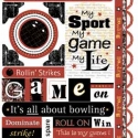 Image of Bowling Attitude Cardstock Stickers