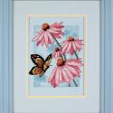 Image of Butterfly & Blossoms Cross Stitch Kit 65046