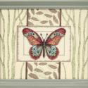 Image of Butterfly and Leaves Cross Stitch Kit 65026