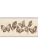 Image of Butterfly Border Wood Mounted Rubber Stamp