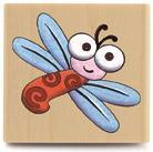 Image of Buzzy Bug Wood Mounted Rubber Stamp