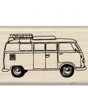 Image of Camper Wood Mounted Rubber Stamp 98024
