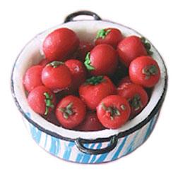 Image of Dollhouse Miniature Tomatoes In Pan