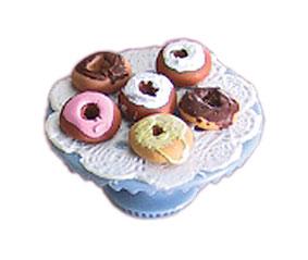 Image of Dollhouse Miniature Donuts On Stand Ass'T