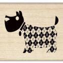 Image of Cardigan Scotty Wood Mounted Rubber Stamp 97974