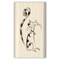 Image of Cat Wood Mounted Rubber Stamp