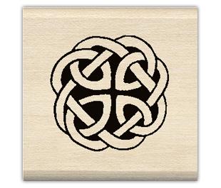 Image of Celtic Knot Wood Mounted Rubber Stamp 96480