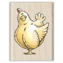 Image of Chicken Little Wood Mounted Rubber Stamp