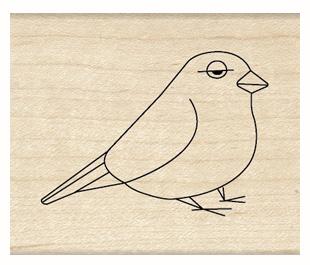 Image of Chirp Wood Mounted Rubber Stamp 97399