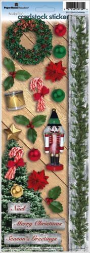 Image of Christmas Cardstock Sticker Sheet