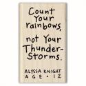 Image of Count Your Rainbows Wood Mounted Rubber Stamp 97935
