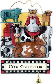 Image of Cow Collector Counted Cross Stitch Kit