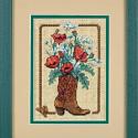 Image of Cowboy Bouquet Counted Cross Stitch Kit