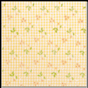 Image of Dainty Daisy Gingham Scrapbook Paper