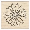 Image of Daisy Blossom Wood Mounted Rubber Stamp