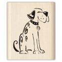Image of Dog Wood Mounted Rubber Stamp