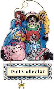 Image of Doll Collector Counted Cross Stitch Kit