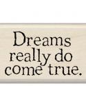 Image of Dreams Come True Wood Mounted Rubber Stamp